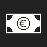 schönes Euro-Vektor-Glyphen-Symbol vektor