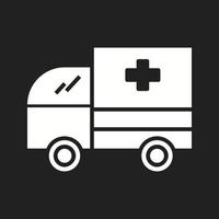 schönes Krankenwagen-Vektor-Glyphen-Symbol vektor