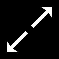 schöne Passform zum Pfeil-Glyphen-Vektorsymbol vektor