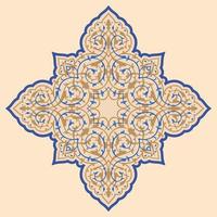 orientalisk islam prydnad stjärna vektor