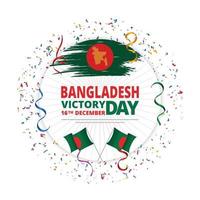 16. dezember bangladesch siegesbanner oder siegestag vektor