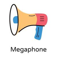 trendige Megaphon-Konzepte vektor