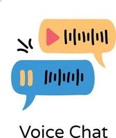 trendiger Voice-Chat vektor