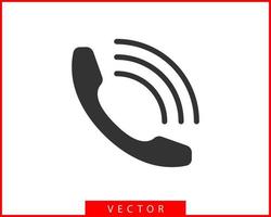 Telefon-Symbol-Vektor-Illustration. Callcenter-App. Telefonsymbole im trendigen flachen Stil. kontaktieren sie uns linie silhouette. vektor