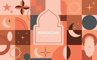 ramadan bakgrund, tapet, hälsning kort, affisch, modern ilustration vektor