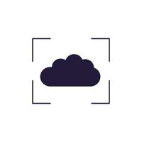 Cloud-Symbol .. Vektor-Illustration isoliert auf weißem Hintergrund. vektor