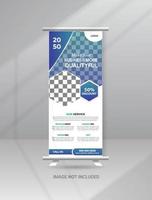 Corporate Modern Roll-Up-Banner Standee-Vorlage vektor