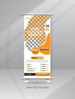 Home Sale Real Estate Roll-Up-Banner Standee Template-Design vektor