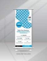 Corporate Modern Roll-Up-Banner Standee-Vorlage vektor