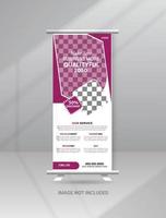 Corporate Modern Roll-Up-Banner Standee-Vorlage vektor