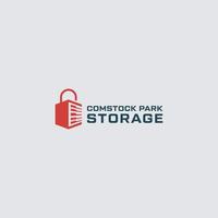 Illustrationsvektorgrafik der Designvorlage für das Logo des Self-Storage-Unternehmens vektor