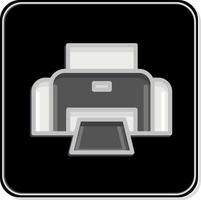 Icon Fotodrucker. im Zusammenhang mit Fotografie-Symbol. glänzender Stil. einfaches Design editierbar. einfache Abbildung vektor