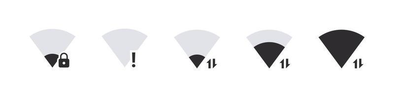 ikon wiFi signal. trådlös internet symbol. internet förbindelse symbol. vektor illustration