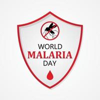 Welt-Malaria-Tag-Vektorbuchstabe für Elementdesign vektor