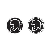 spartanische und Gladiator-Logo-Icon-Designs Vektor-Set vektor