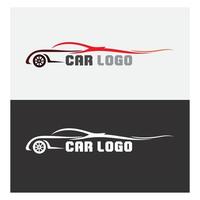 auto bil logotyp design med konceptet sportbil fordon ikonen silhouette.vector illustration formgivningsmall. vektor
