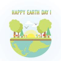 Kostenlose Happy Earth Day Vektor