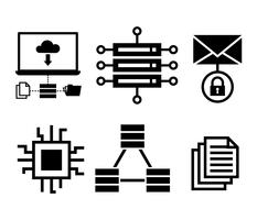 Datenbank-Vektor-Icons vektor