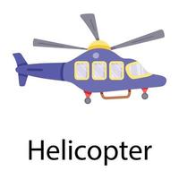 trendige Helikopter-Konzepte vektor