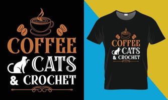 Kaffee-T-Shirt-Design vektor