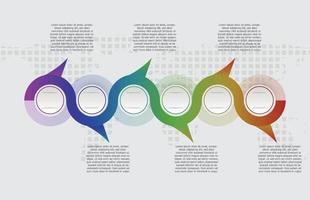 infographic mall av bearbeta steg tidslinje modern cirkel , presentation infographic vektor