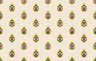 ethnisches Muster Ikat nahtlos. geometrischer stammesafrikanischer indischer traditioneller stickereivektorhintergrund. aztekischer Stoff Teppich Batik Ornament Chevron Textildekoration Tapete vektor
