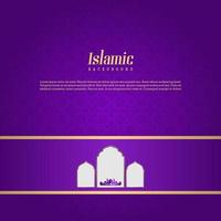 islamischer gruß ramadan kareem kartenentwurfshintergrund mit moderner verzierung vektor