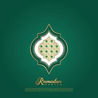 islamischer gruß ramadan kareem kartenentwurfshintergrund. minimalistisches Design vektor