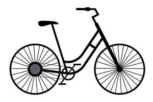 ein Fahrrad. Fahrrad-Icon-Vektor. das Konzept des Radfahrens. trendiger flacher stil für grafikdesign, logo, website, soziale medien, ui, mobile app. vektor