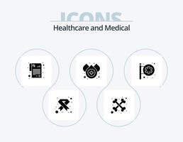 medizinisches Glyphen-Icon-Pack 5 Icon-Design. Apotheke. Krankenhaus-Schild. Apotheke. Krankenhaus Zeichen. fallen lassen vektor