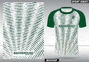 tyg textil- för sport t-shirt, fotboll tröjor, och prototyper för de fotboll klubb. enhetlig främre se. vektor