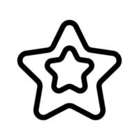 Superstar-Symbollinie isoliert auf weißem Hintergrund. schwarzes, flaches, dünnes Symbol im modernen Umrissstil. Lineares Symbol und bearbeitbarer Strich. einfache und pixelgenaue strichvektorillustration vektor