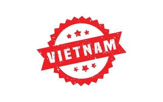 vietnam stämpel sudd med grunge stil på vit bakgrund vektor