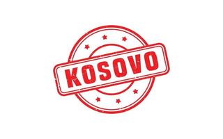 kosovo stämpel sudd med grunge stil på vit bakgrund vektor