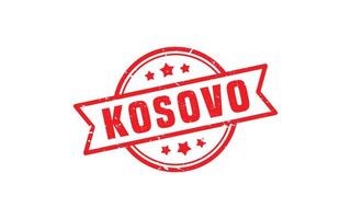 Kosovo-Stempelgummi mit Grunge-Stil auf weißem Hintergrund vektor