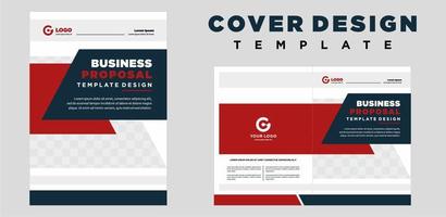 Firmenprofil-Cover-Vorlagen-Layout-Design oder Broschüren-Cover-Vorlagen-Design vektor