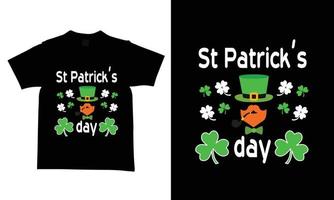 st Patricks dag t-shirt design mallar ny och modern mönster. vektor