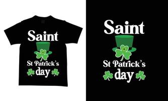 St. Patrick's Day T-Shirt-Designvorlagen neue und moderne Designs. vektor