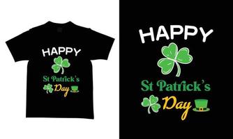 St. Patrick's Day T-Shirt-Designvorlagen neue und moderne Designs. vektor