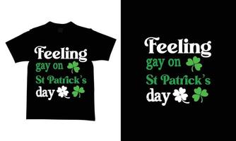 St. Patrick's Day T-Shirt-Designvorlagen neue und moderne Designs. vektor