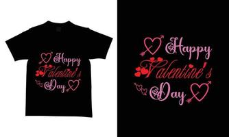 valentinstag t-shirt design vorlagen neue und moderne designs. vektor