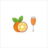 orange trinkwasser illustration und vektor