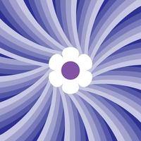 Vektor-Illustration blaue Blume mit abtract blauer Farbe nahtlose Rad Hintergrund vektor