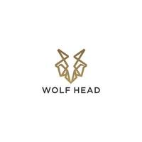 Wolf-Logo-Design-Inspirationsvektor-Design-Vorlage vektor