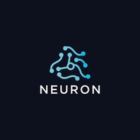 Neuron-Logo-Design-Inspirationsvektor-Design-Vorlage