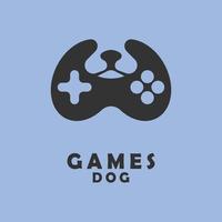 Vektorgrafiken des Hunde-Kombinationsspiel-Symbol-Logos vektor