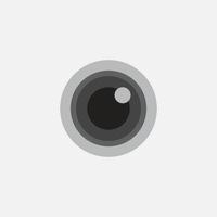 enkel och elegant kamera öga logotyp ikon vektor