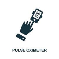 Pulsoximeter-Symbol. einfaches element aus der digitalen gesundheitssammlung. kreatives Pulsoximeter-Symbol für Webdesign, Vorlagen, Infografiken und mehr vektor