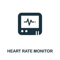 Herzfrequenz-Monitor-Symbol. einfaches element aus der digitalen gesundheitssammlung. kreatives Pulsmesser-Symbol für Webdesign, Vorlagen, Infografiken und mehr vektor