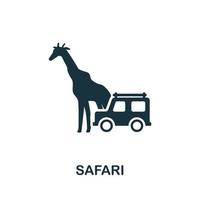 safari-ikone aus der australien-sammlung. einfaches Safari-Symbol für Vorlagen, Webdesign und Infografiken vektor